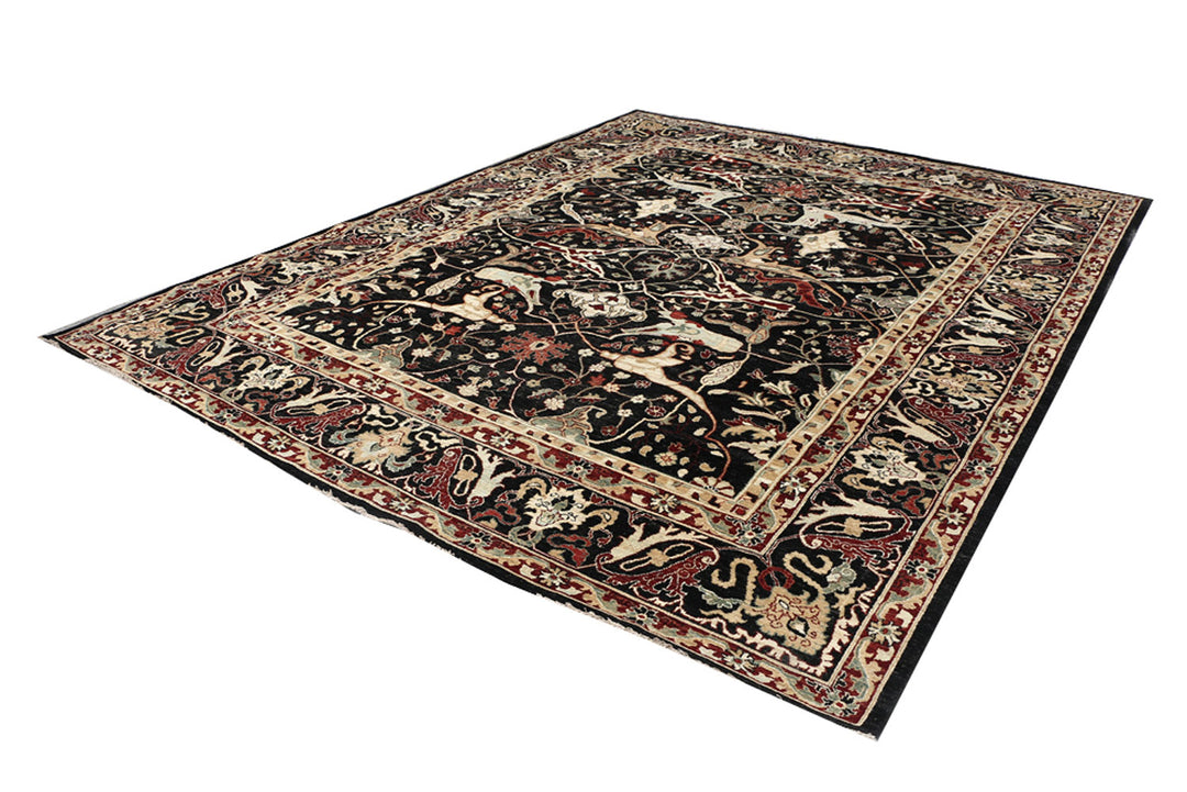 Black Ziegler 9'  1" x 11'  8" - No. QA37225