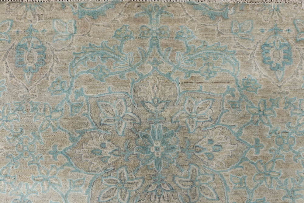 Cadet Blue Ikat 8' 11 x 11' 6 - No. 52567 - ALRUG Rug Store
