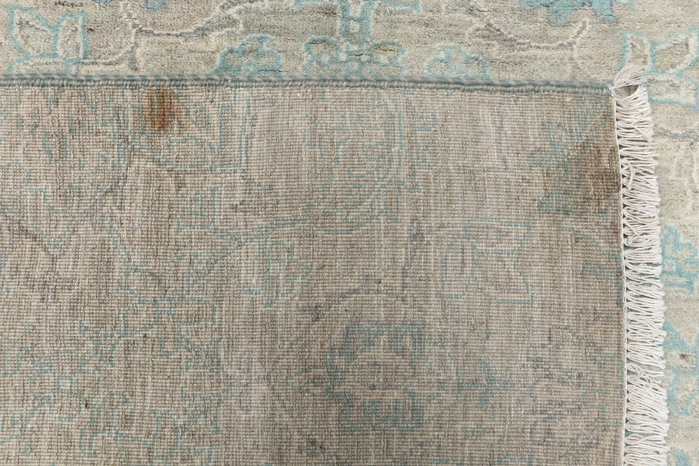 Cadet Blue Ikat 8' 11 x 11' 6 - No. 52567 - ALRUG Rug Store