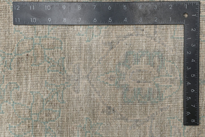 Cadet Blue Ikat 8'  11" x 11'  6" - No. QA77119