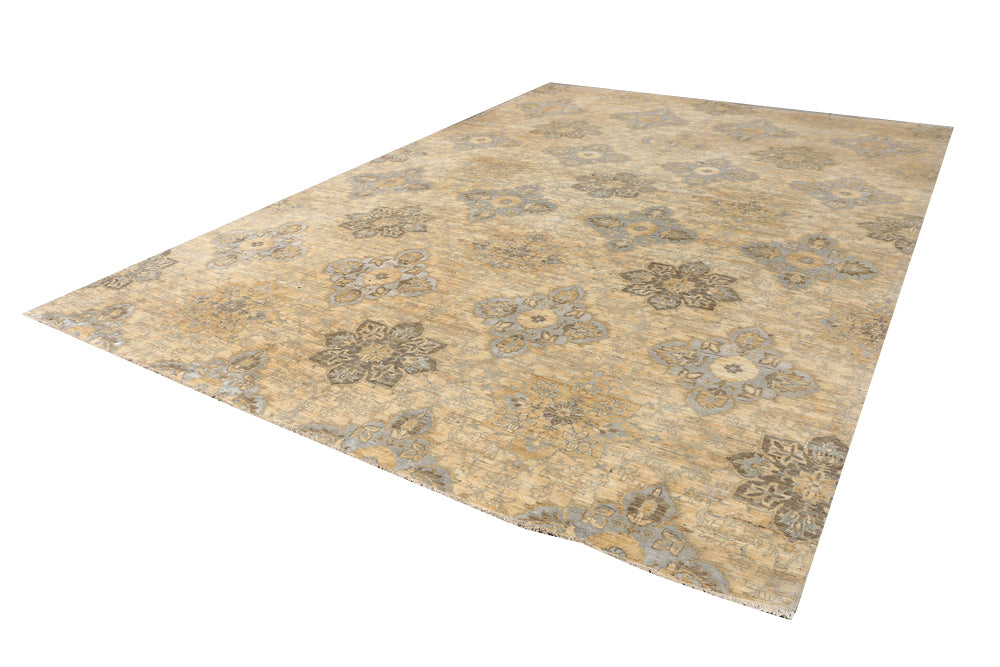 Burlywood Ikat 9' 6 x 14' 1 - No. 52569 - ALRUG Rug Store