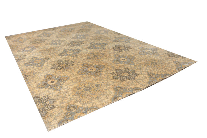 Burlywood Ikat 9' 6 x 14' 1 - No. 52569 - ALRUG Rug Store