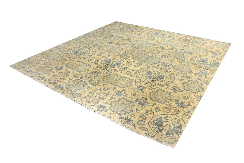 Tan Ikat 8' 11 x 9' 3 - No. 52571 - ALRUG Rug Store