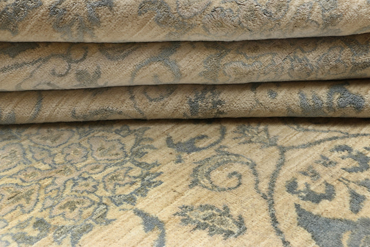 Tan Ikat 8' 11 x 9' 3 - No. 52571 - ALRUG Rug Store