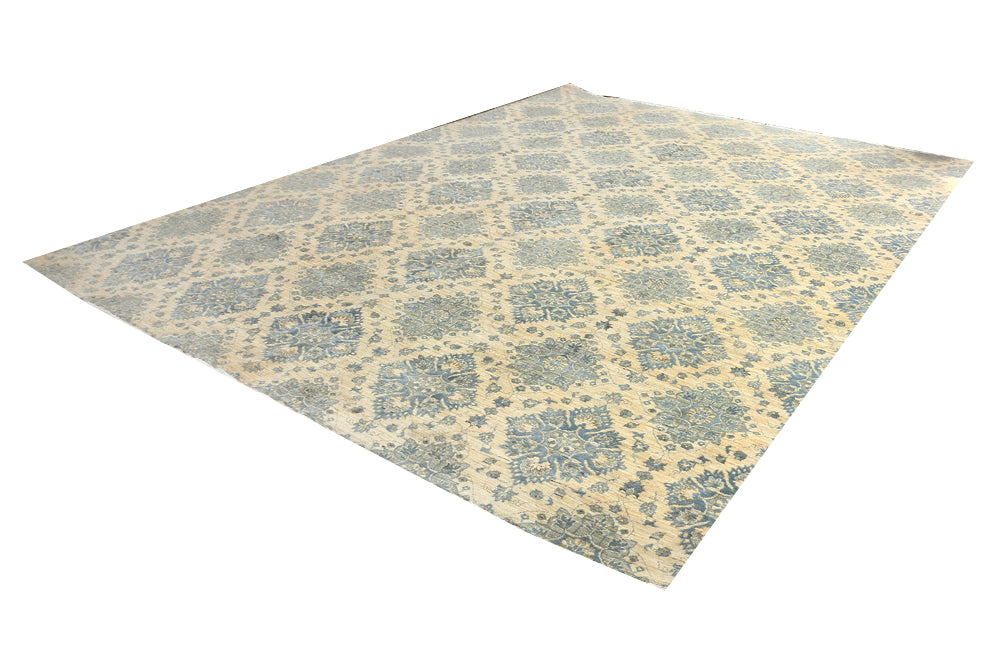 Tan Ikat 10' x 14' 2 - No. 52572 - ALRUG Rug Store