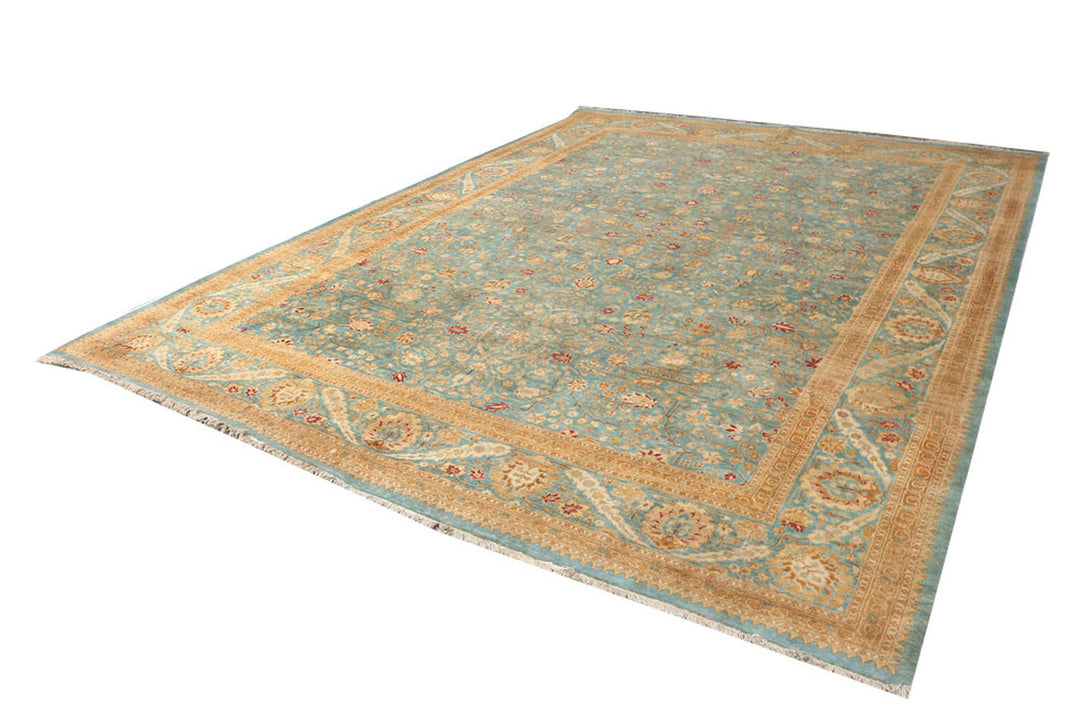 Cadet Blue Mahal 9'  3" x 12'  7" - No. QA83636