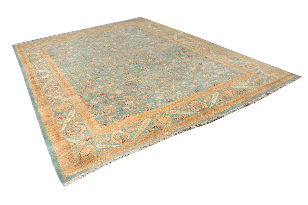 Cadet Blue Mahal 9'  3" x 12'  7" - No. QA83636