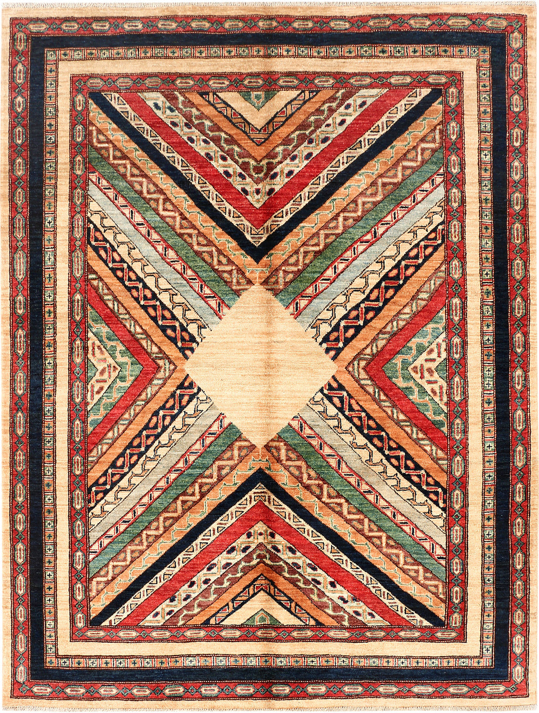 Multi Colored Shawl 4' 9 x 6' 4 - No. 53171 - ALRUG Rug Store