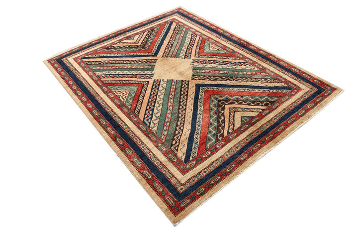 Multi Colored Shawl 4' 11 x 6' 2 - No. 53175 - ALRUG Rug Store