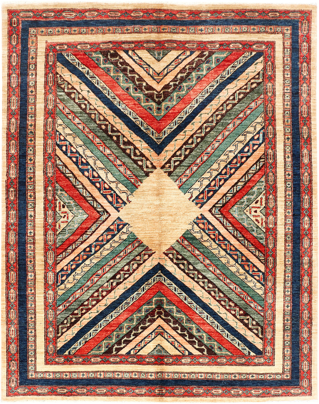 Multi Colored Shawl 4' 11 x 6' 2 - No. 53175 - ALRUG Rug Store
