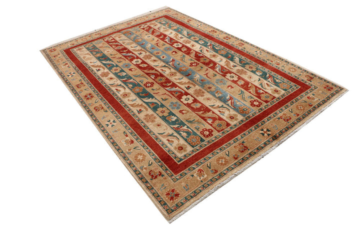 Multi Colored Shawl 5' 6 x 7' 9 - No. 53177 - ALRUG Rug Store