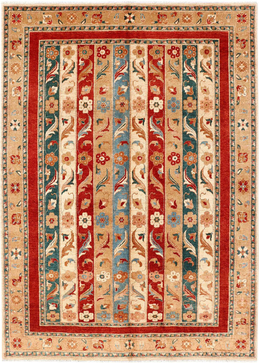 Multi Colored Shawl 5' 6 x 7' 9 - No. 53177 - ALRUG Rug Store