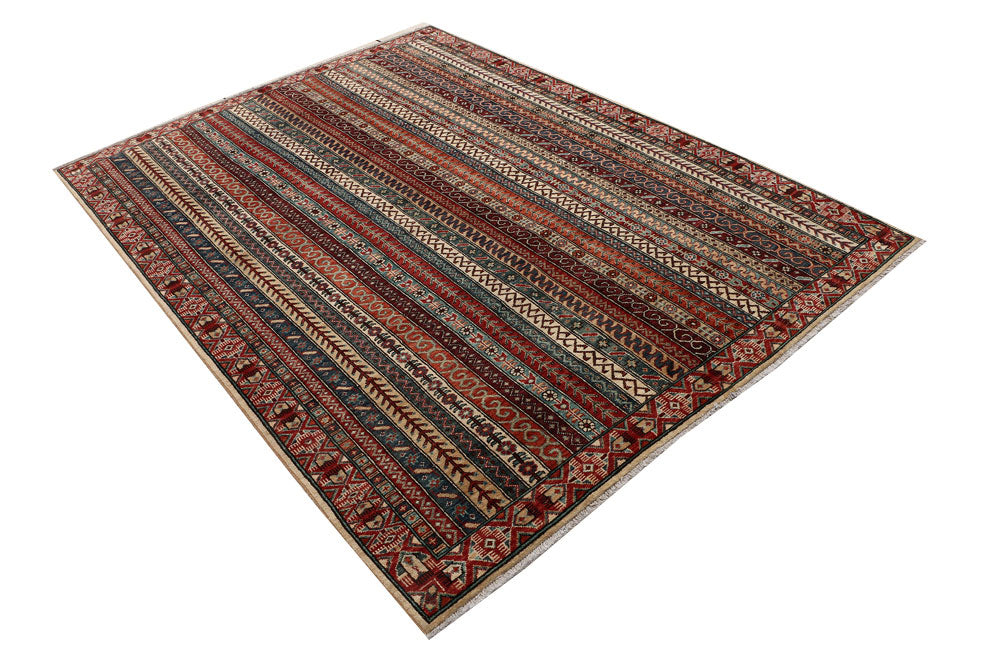 Multi Colored Shawl 5' 6 x 7' 9 - No. 53181 - ALRUG Rug Store