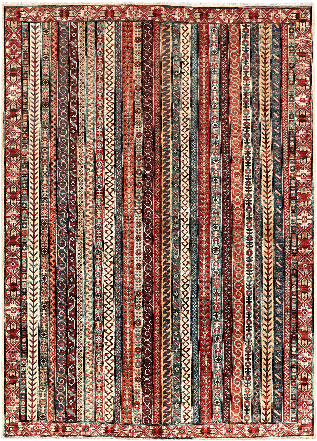 Multi Colored Shawl 5' 6 x 7' 9 - No. 53181 - ALRUG Rug Store