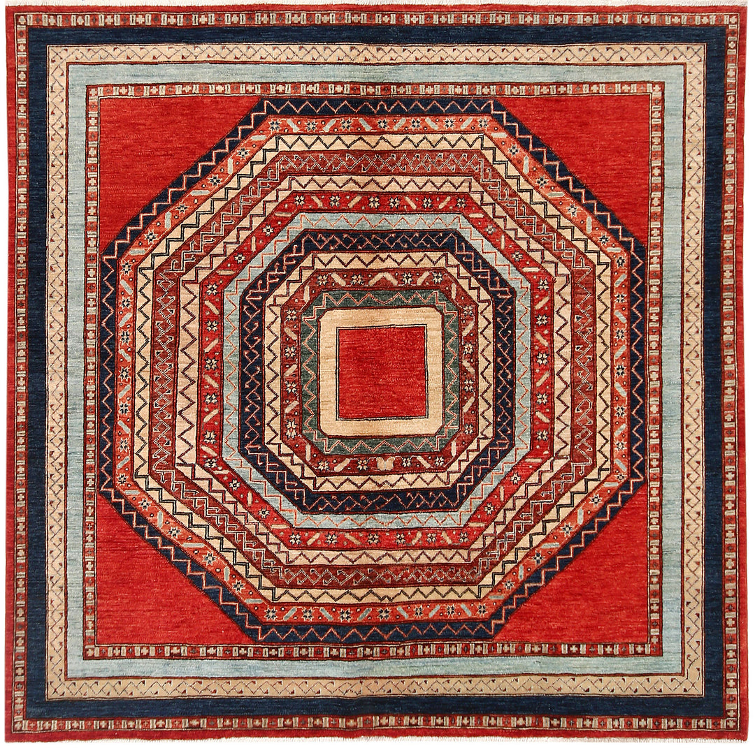 Multi Colored Shawl 6' 6 x 6' 7 - No. 53190 - ALRUG Rug Store