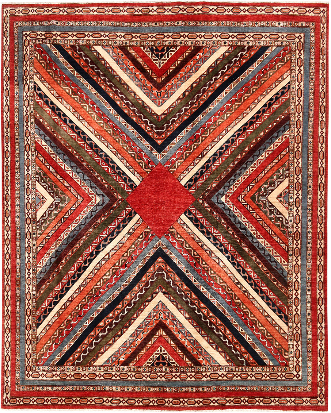 Multi Colored Shawl 8' 2 x 10' 2 - No. 53199 - ALRUG Rug Store