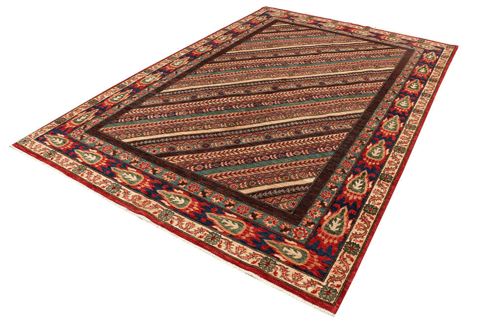 Multi Colored Shawl 6' 8 x 9' 10 - No. 53202 - ALRUG Rug Store