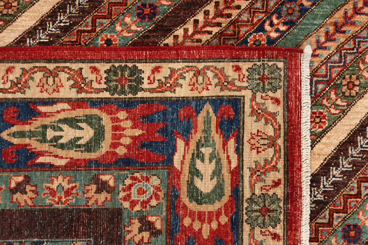 Multi Colored Shawl 6' 8 x 9' 10 - No. 53202 - ALRUG Rug Store
