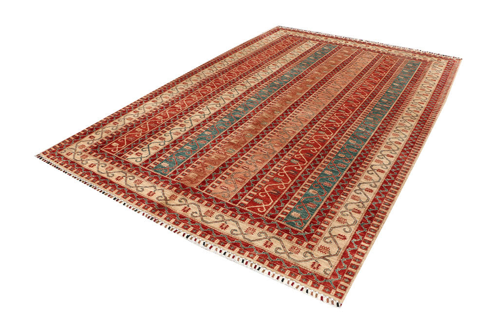Multi Colored Shawl 6' 6 x 9' 11 - No. 53205 - ALRUG Rug Store