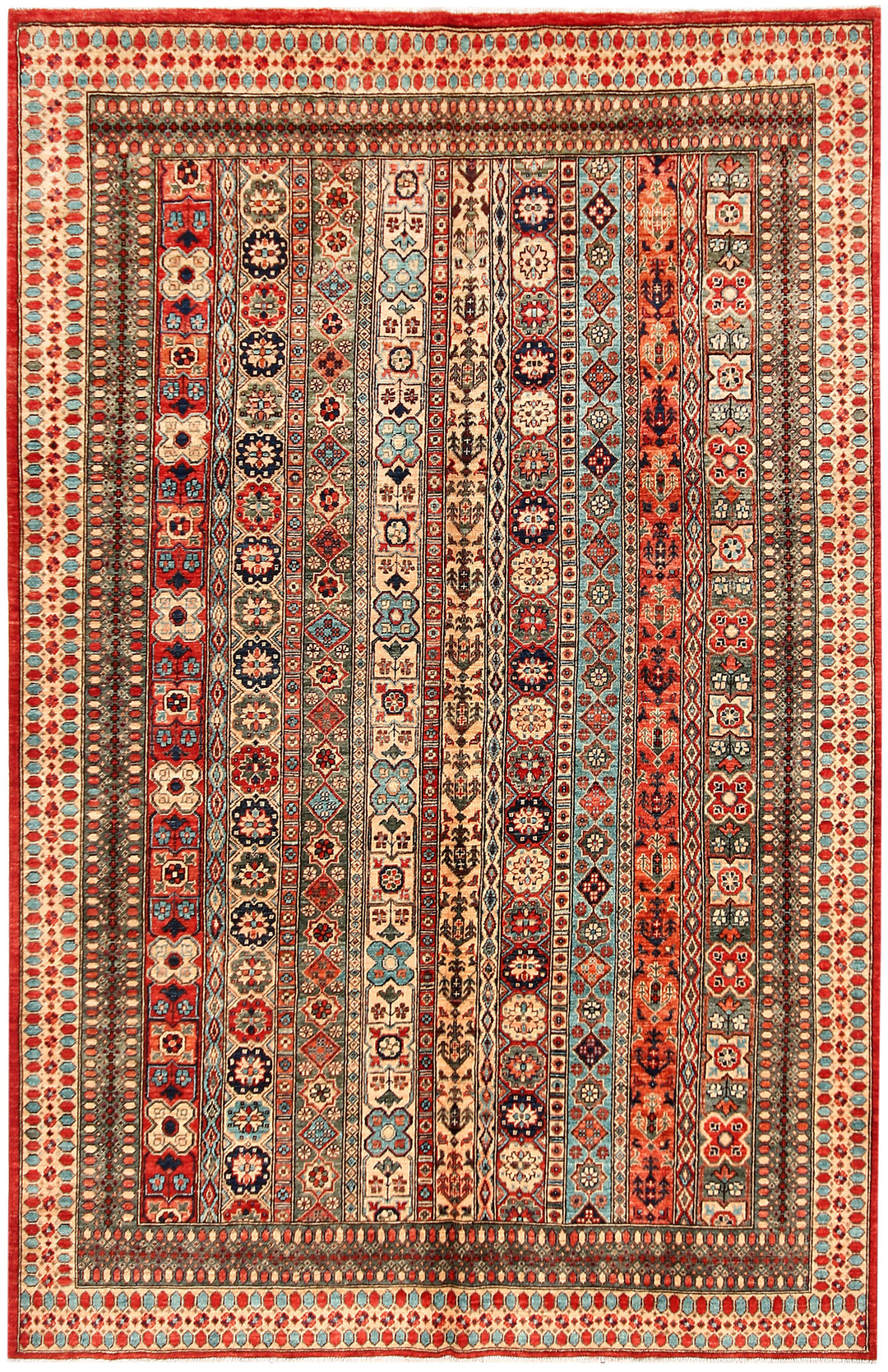 Multi Colored Shawl 6' 5 x 9' 9 - No. 53207 - ALRUG Rug Store