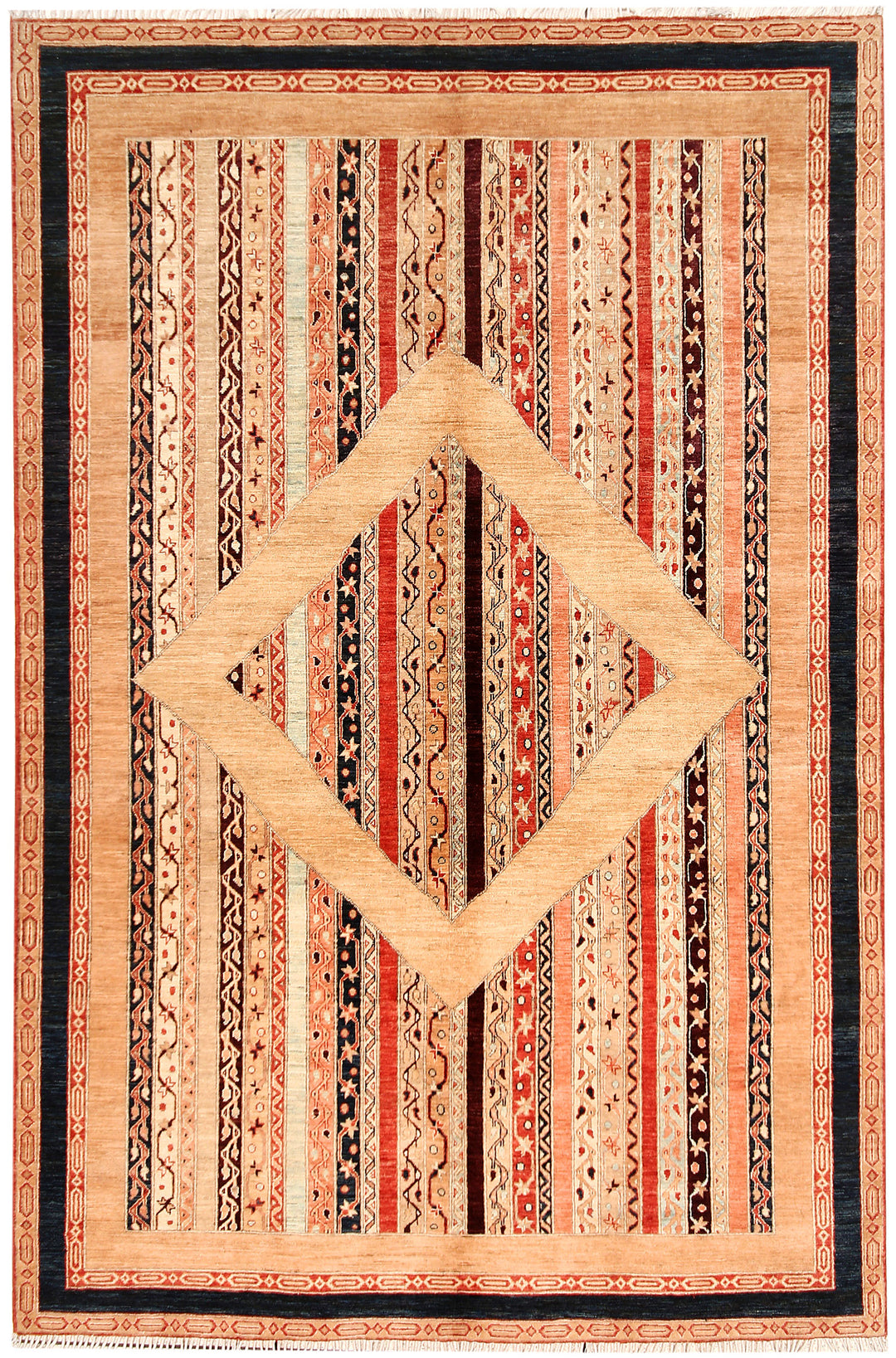 Multi Colored Shawl 6' 9 x 10' - No. 53209 - ALRUG Rug Store