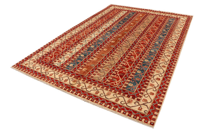Multi Colored Shawl 6' 5 x 9' 7 - No. 53213 - ALRUG Rug Store