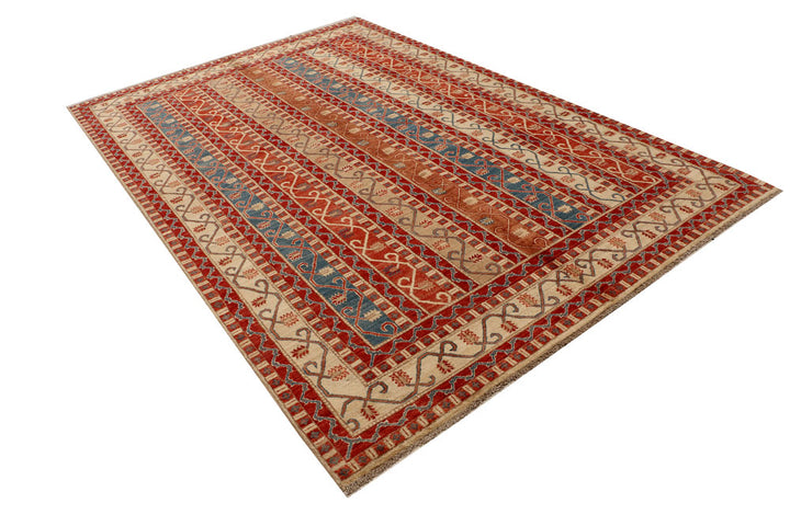 Multi Colored Shawl 6' 5 x 9' 7 - No. 53213 - ALRUG Rug Store