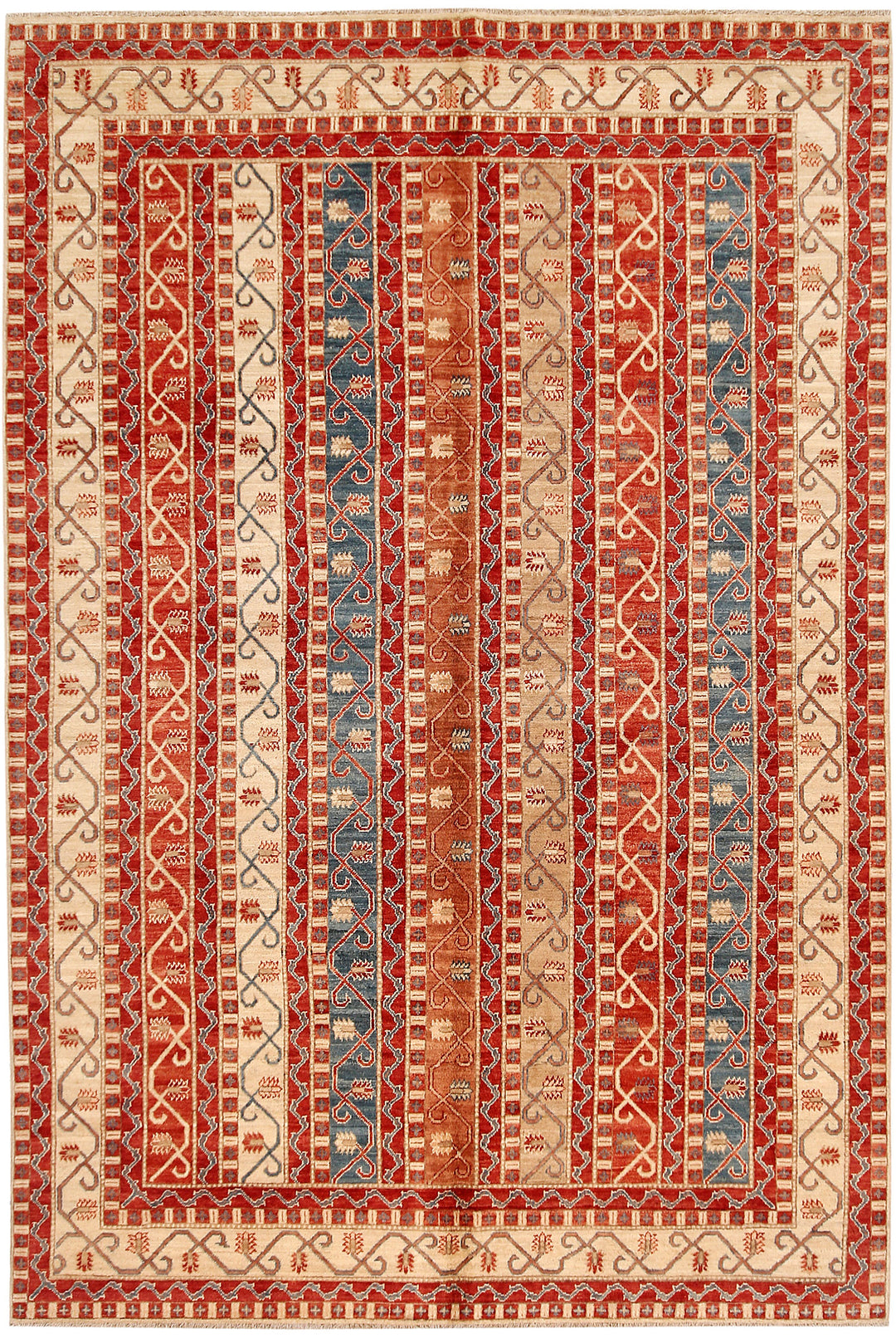 Multi Colored Shawl 6' 5 x 9' 7 - No. 53213 - ALRUG Rug Store