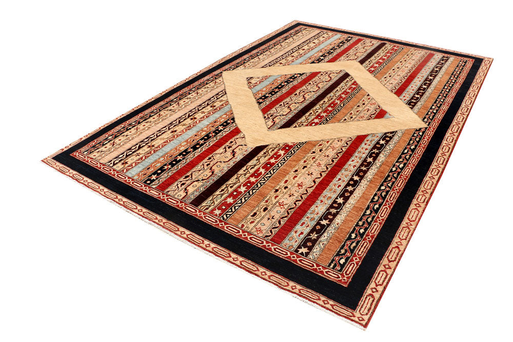 Multi Colored Shawl 6' 11 x 9' 10 - No. 53216 - ALRUG Rug Store