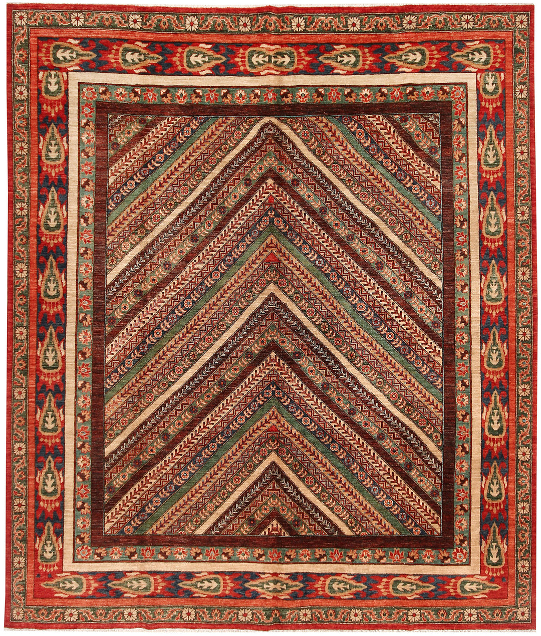 Multi Colored Shawl 8' 2 x 9' 7 - No. 53218 - ALRUG Rug Store
