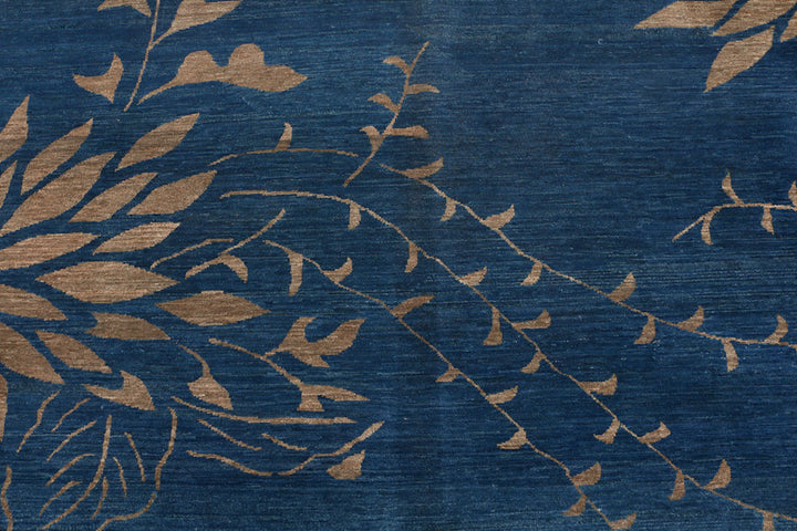 Steel Blue Ikat 7' 11 x 9' 11 - No. 53221 - ALRUG Rug Store