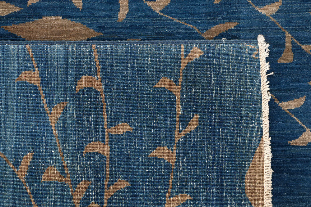 Steel Blue Ikat 7' 11 x 9' 11 - No. 53221 - ALRUG Rug Store