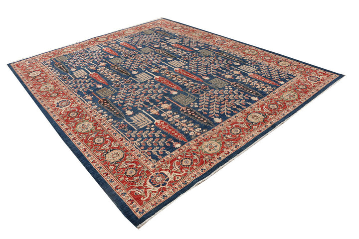 Steel Blue Ziegler 8' 1 x 9' 8 - No. 53222 - ALRUG Rug Store