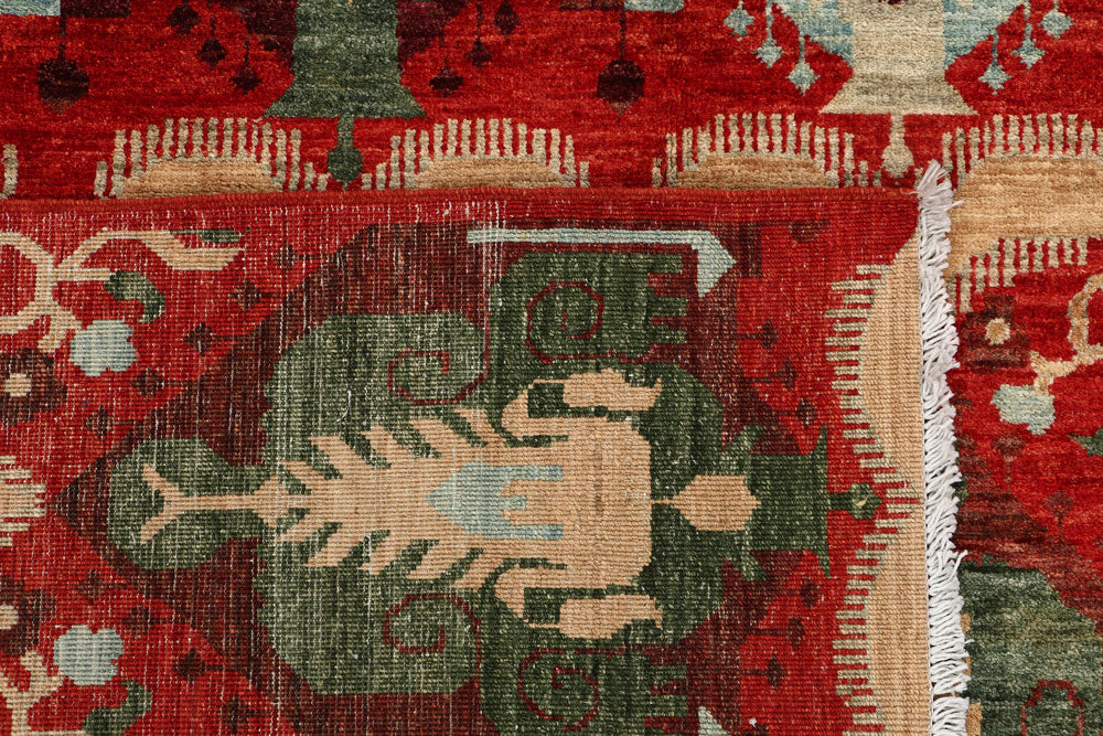 Multi Colored Ikat 6' 9 x 9' 10 - No. 53246 - ALRUG Rug Store