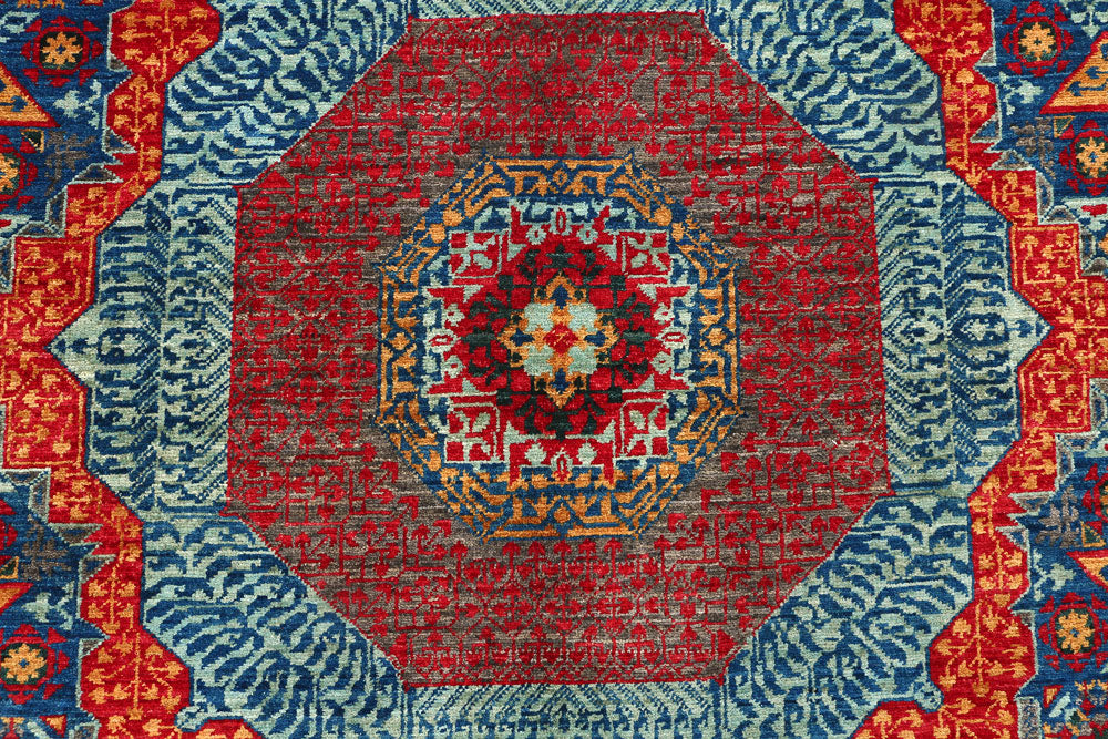 Steel Blue Mamluk 8' x 10' 3 - No. 53254 - ALRUG Rug Store