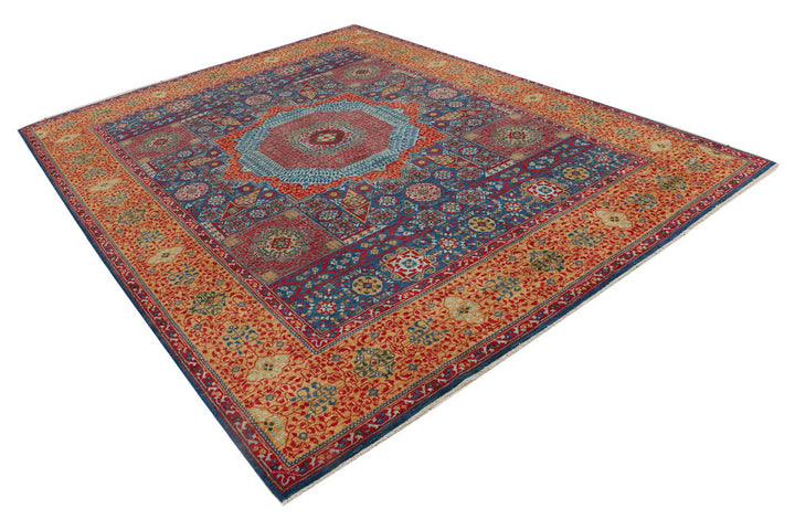 Steel Blue Mamluk 8' x 10' 3 - No. 53254 - ALRUG Rug Store