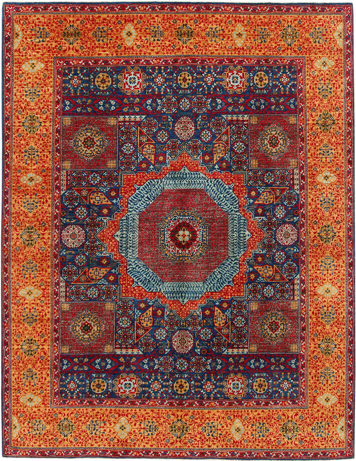 Steel Blue Mamluk 8' x 10' 3 - No. 53254 - ALRUG Rug Store