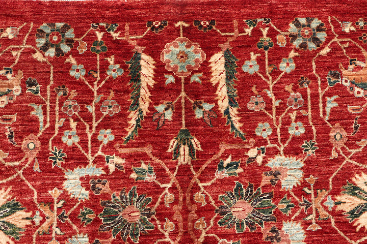 Firebrick Ikat 9' 10 x 13' 5 - No. 53278 - ALRUG Rug Store