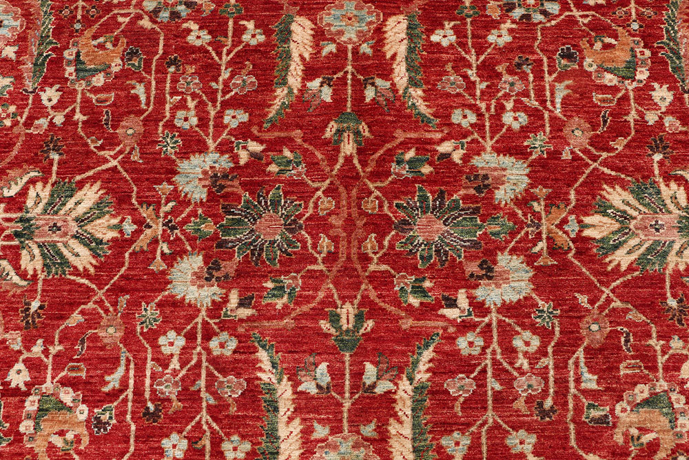 Firebrick Ikat 9' 10 x 13' 5 - No. 53278 - ALRUG Rug Store