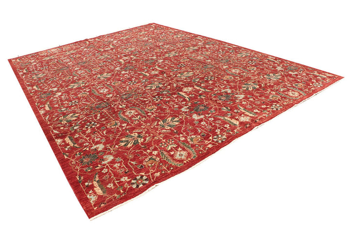 Firebrick Ikat 9' 10 x 13' 5 - No. 53278 - ALRUG Rug Store