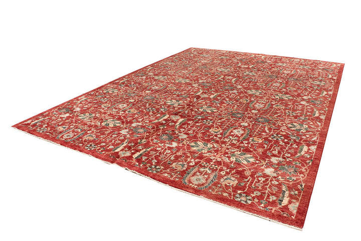 Firebrick Ikat 9' 10 x 13' 5 - No. 53278 - ALRUG Rug Store