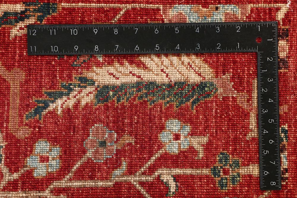 Firebrick Ikat 9' 10 x 13' 5 - No. 53278 - ALRUG Rug Store