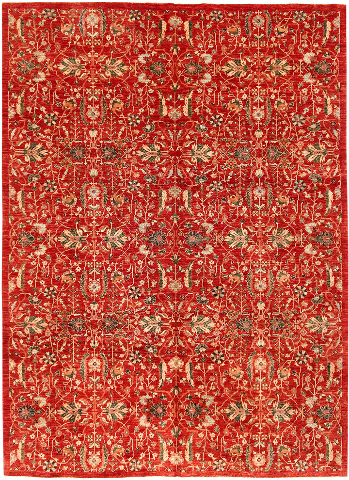 Firebrick Ikat 9' 10 x 13' 5 - No. 53278 - ALRUG Rug Store