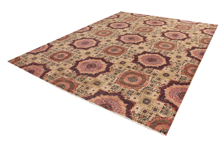 Wheat Mamluk 9' x 12' 2 - No. 53303 - ALRUG Rug Store