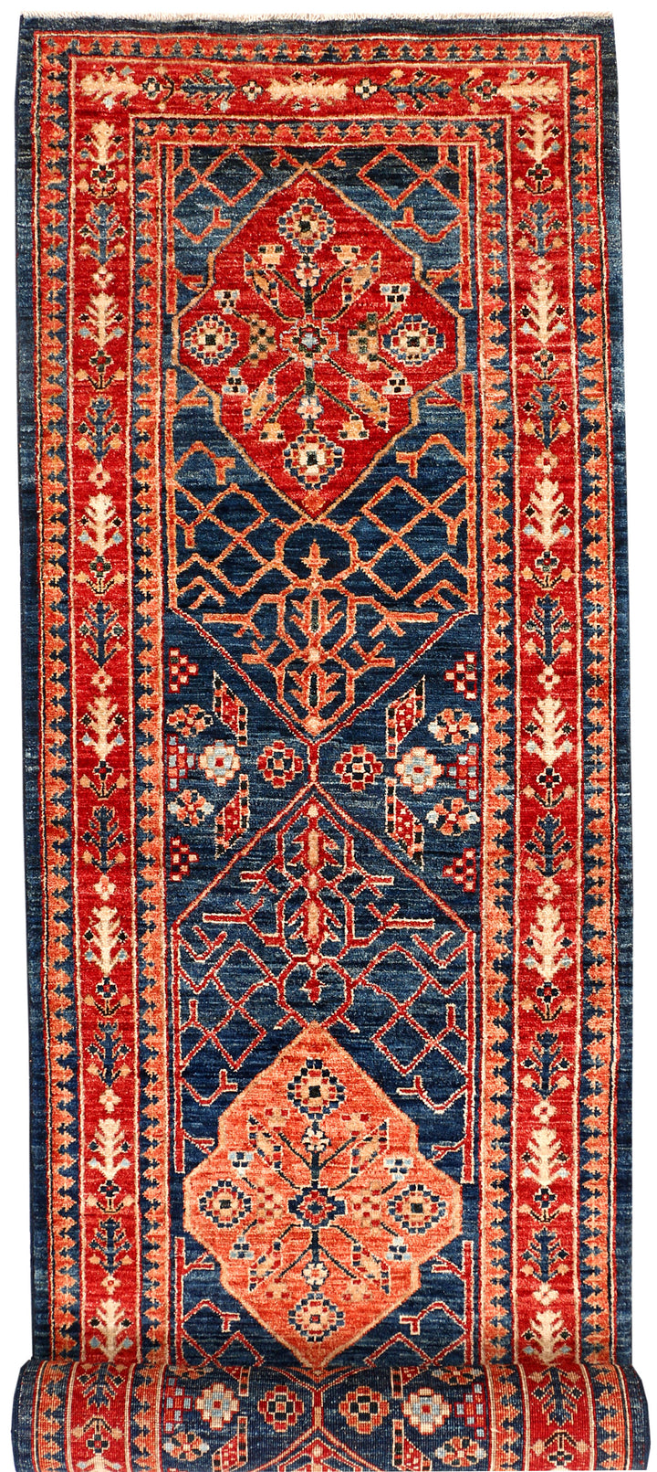 Midnight Blue Oushak 2' 6 x 10' 1 - No. 53332 - ALRUG Rug Store