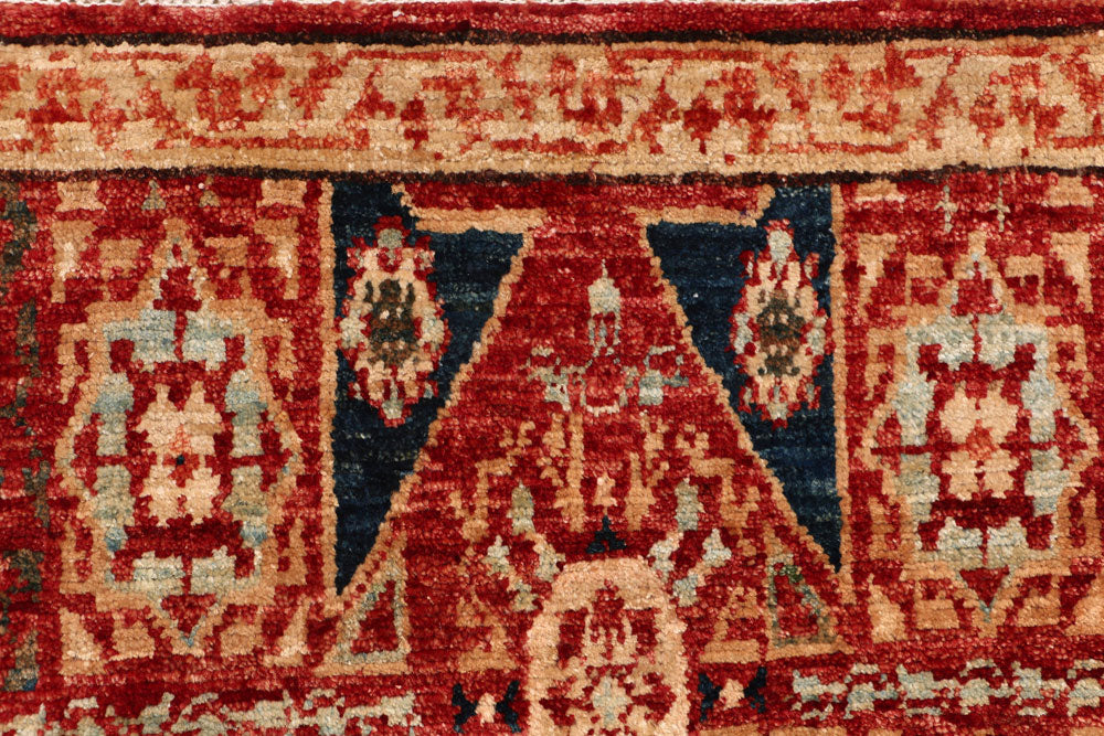 Orange Red Mamluk 2' 6 x 9' 4 - No. 53348 - ALRUG Rug Store