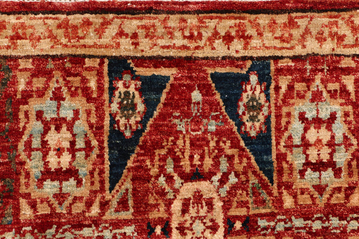 Orange Red Mamluk 2' 6 x 9' 4 - No. 53348 - ALRUG Rug Store