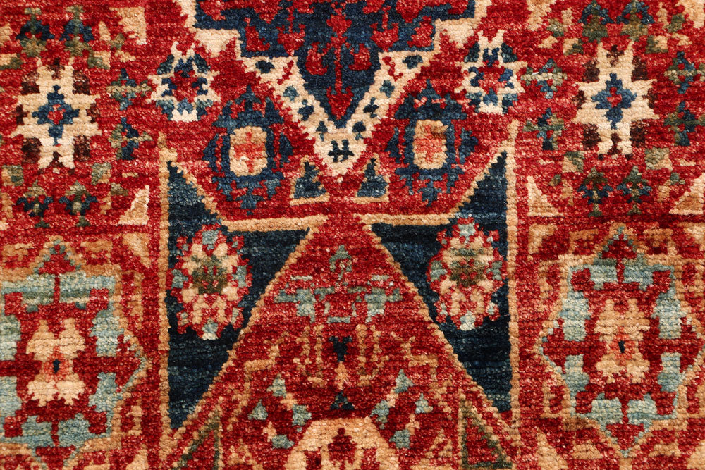 Orange Red Mamluk 2' 6 x 9' 4 - No. 53348 - ALRUG Rug Store