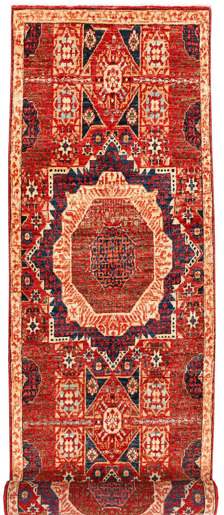 Orange Red Mamluk 2' 6 x 9' 4 - No. 53348 - ALRUG Rug Store