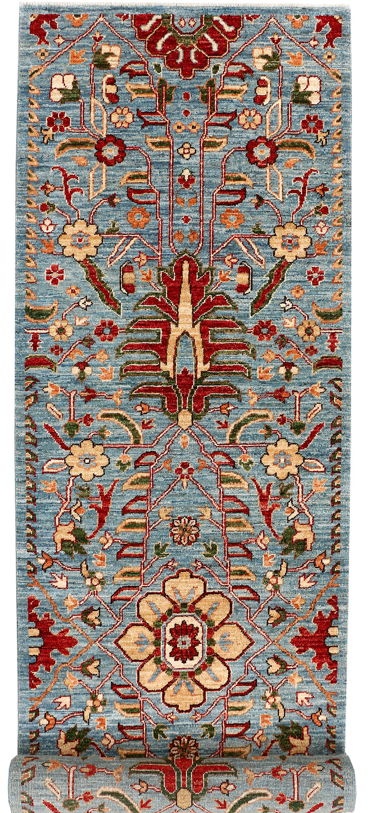 Light Steel Blue Ziegler 2' 6 x 9' 9 - No. 53356 - ALRUG Rug Store